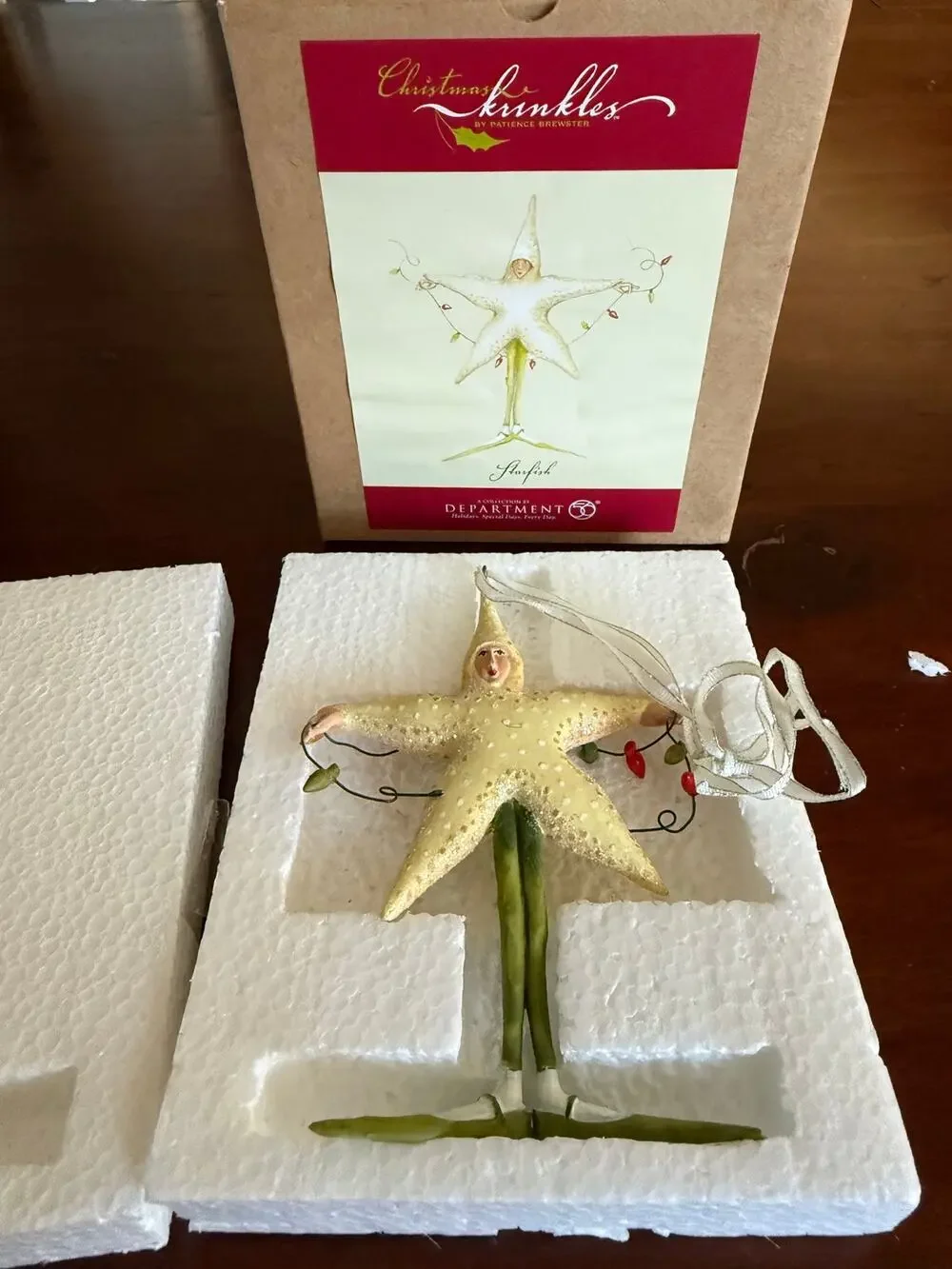 Department 56 Krinkles Patience Brewster Starfish ornament in original box.